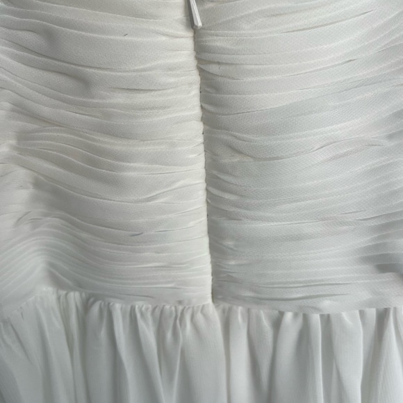 IEENA for Max Duggal White Sleeveless Midi Dress (Bridal) - Picture 4 of 6